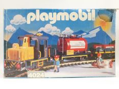 Playmobil large scale train set 4024, in original box.