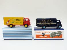 Two Atlas Editions Dinky Toys diecast model commercial vehicles comprising Lyons Swiss Rolls Guy