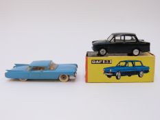 Lion Car (Holland) DAF 33 in original box together with a Lone Star Roadmasters Cadillac 62 Sedan.