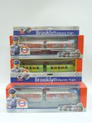 Five Bachmann Underground Ernie trains, Hammersmith and City, Circle, Brooklyn x2,
