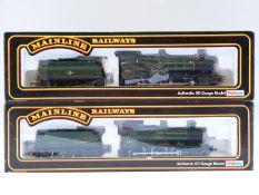 Two Mainline 00 gauge locomotives 4-6-0 BR Lyndham Manor 37043 and 2-6-0 GWR Mogul 5322 37090,