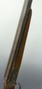 Spanish 'The Basque' 20 bore side by side ejector shotgun with chequered grip and forend,