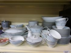 Noritake dinner ware in the Balboa pattern, Japanese lacquer ware, Nao figure etc,