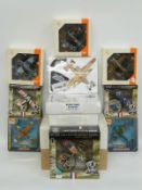 Thirteen Wings, IXO Models and similar diecast model aircraft, all in original boxes.