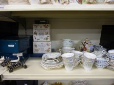 A collection of Royal Worcester including Evesham glasses,