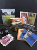 Bassett-Lowke model railway handbook, vintage maps, puzzle, View Master and discs,