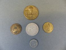 Tag der Arbiet 1934 Nazi party tinnie or rally badge,