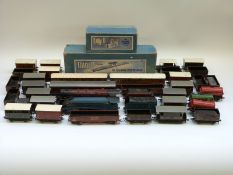 Thirty eight Hornby Dublo 00 gauge locomotives, carriages,