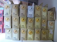 Fifty Matchbox Models of Yesteryear diecast model vehicles,