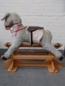 Merrythought Toys rocking horse with reins and saddle