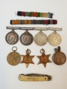 Royal Navy medal group awarded to K39319 James Fitzgerald comprising WWI War Medal and Victory
