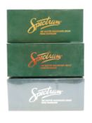 Three Bachmann Spectrum 0n30 narrow gauge Logging and Mining Cars two Wood Side Dump Cars 29801 and