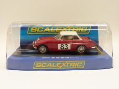Scalextric model racing car MGB 1964 Monte Carlo Rally GT Class Winner C3143,
