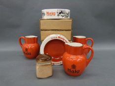 A collection of Carlton Ware advertising ware mainly Haig Whisky, but also Hovis example,