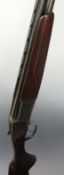Baikal 27E 12 bore over and under ejector shotgun with engraved scenes of birds to the lock,