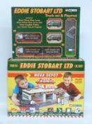 Two Corgi Eddie Stobart diecast model sets Truck Set & Playmat and Mega Depot,