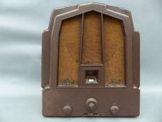 Echo Art Deco bakelite radio