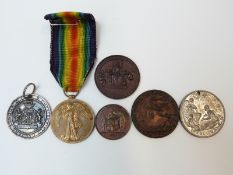 WWI War Medal awarded to Pte P J Dixon,