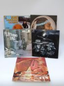 Five albums all with 'Factory Sample / Promo Copy' stickers to label or sleeve,