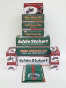 Eleven Atlas Editions 1:24 scale diecast model Eddie Stobart lorries and Classic Motorbikes,