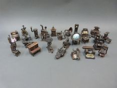 Approximately twenty-five novelty pencil sharpeners