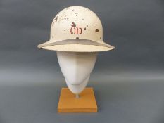 WWII American civil defence helmet stamped US Govt property OCD