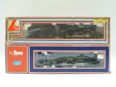Two Lima 00 gauge locomotives 4-6-0 GWR King George V 5103 MW and 2-6-0 BR 42700 205120 MWG,