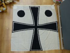 A German Naval Rear Admiral's flag marked with size 150 x 150 and with possibly later added Nazi