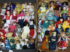 A very large collection of various dolls including dolls of the world,