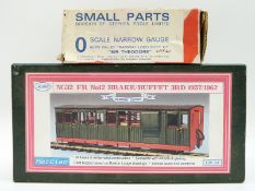 Merican 7mm narrow gauge Festiniog Railway coach kit and a small parts Glyn Valley Tramway loco
