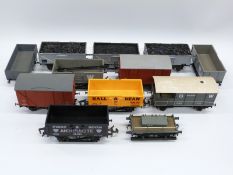 Twelve various 0 gauge goods wagons including GWR,
