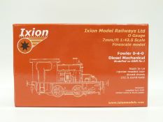 Ixion 0 gauge Fowler 0-4-0 diesel mechanical GWR No 1 locomotive in original box