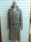 WWII US Navy regulation wool overcoat (pinks) named inside Leroy Enridale 119th BS/448 BG (Bomber