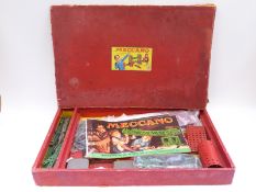 Meccano outfit no 8 in original box with various sets of instructions