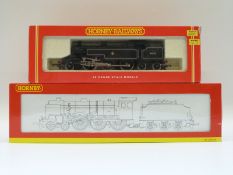 Two Hornby 00 gauge locomotives 4-6-0 BR Patriot Class 5XP Caernarvon 45515 R2208 and 2-6-4 LMS