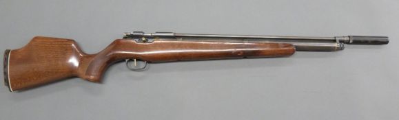 Titan/ Falcon .22 air rifle by John Bowkett marked S.W.
