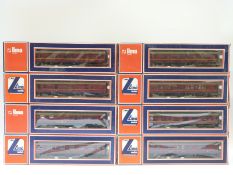 Eight Lima 00 gauge GWR coaches,