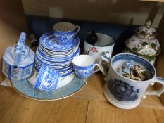 A quantity of ceramics including Wedgwood Jasperware, Aynsley,