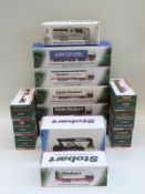 Fourteen Atlas Editions diecast model Eddie Stobart lorries and commercial vehicles including