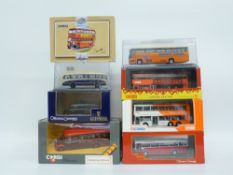 Eight Corgi Original Omnibus Company (OCC) and similar diecast model buses and coaches including