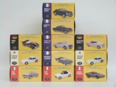 Eleven Atlas Editions 1:43 scale diecast model French, Italian, Japanese and German Sports Cars,
