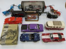 Twelve Maisto, Corgi, Vanguards and similar diecast model vehicles, some limited edition,