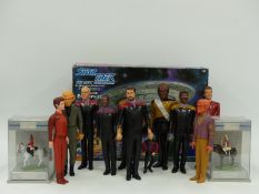 Playmates Star Trek Starship Enterprise and two Britains cavalry figures all in original boxes