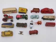 Fourteen Corgi, Dinky, Schuco, Matchbox and similar diecast model vehicles,