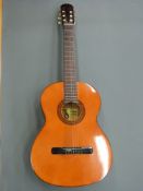 Spanish acoustic guitar by a A Dotras Cordola Barcelona fitted with six nylon strings,