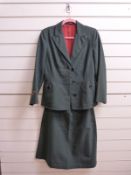 1950's Women's Voluntary Service uniform tunic and skirt with Northants sleeve badge