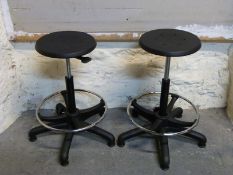 Two modern bar stools