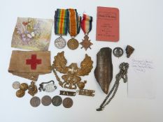 WWI medal trio awarded to 66036 Pte H.O.