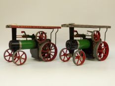 Two Mamod TE1A live steam traction engines