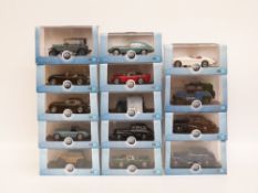 Fourteen Oxford Automobile Company 1:43 scale diecast model cars,